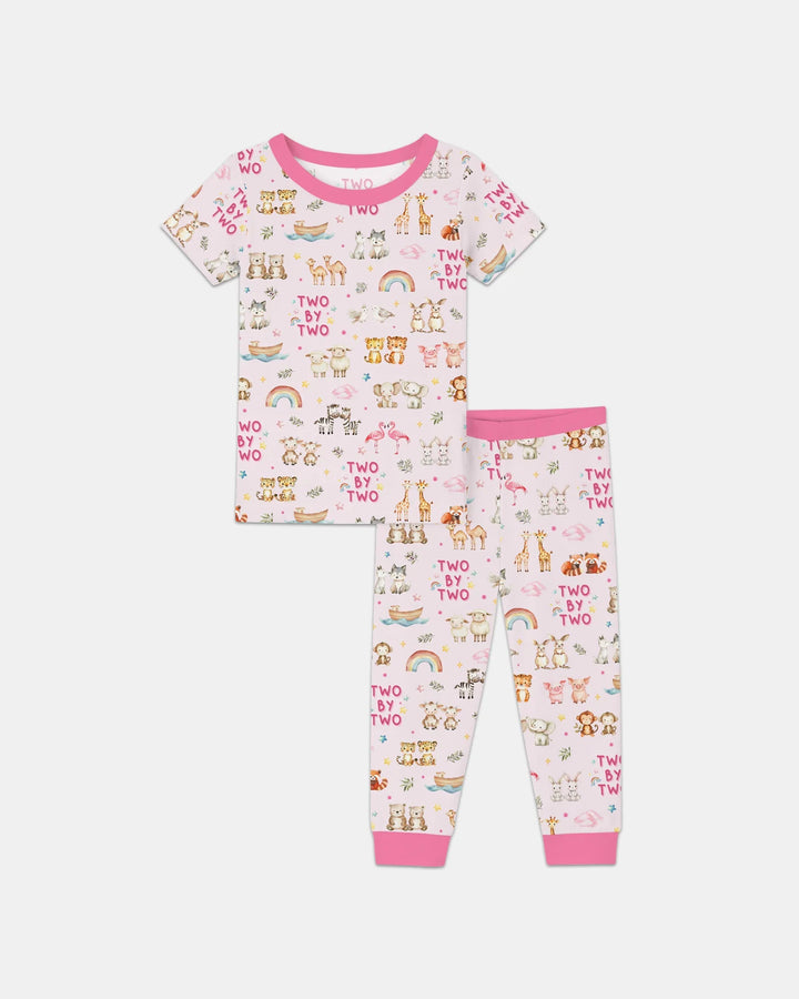 Two By Two Bamboo Two Piece Short Sleeve Pajama Set