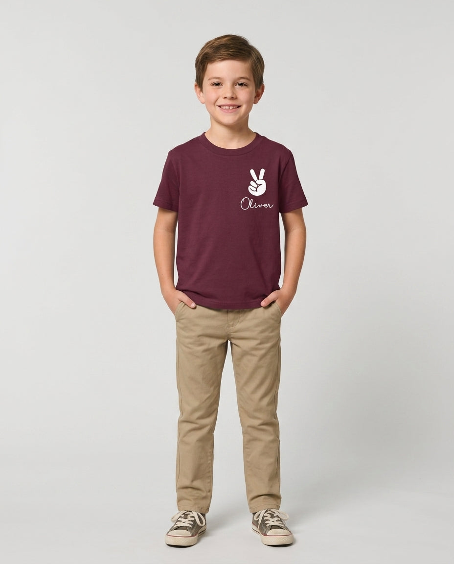 Custom Name First Day of School 2026 Bamboo Crewneck T-Shirt