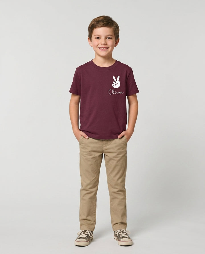 Custom Name First Day of School 2026 Bamboo Crewneck T-Shirt