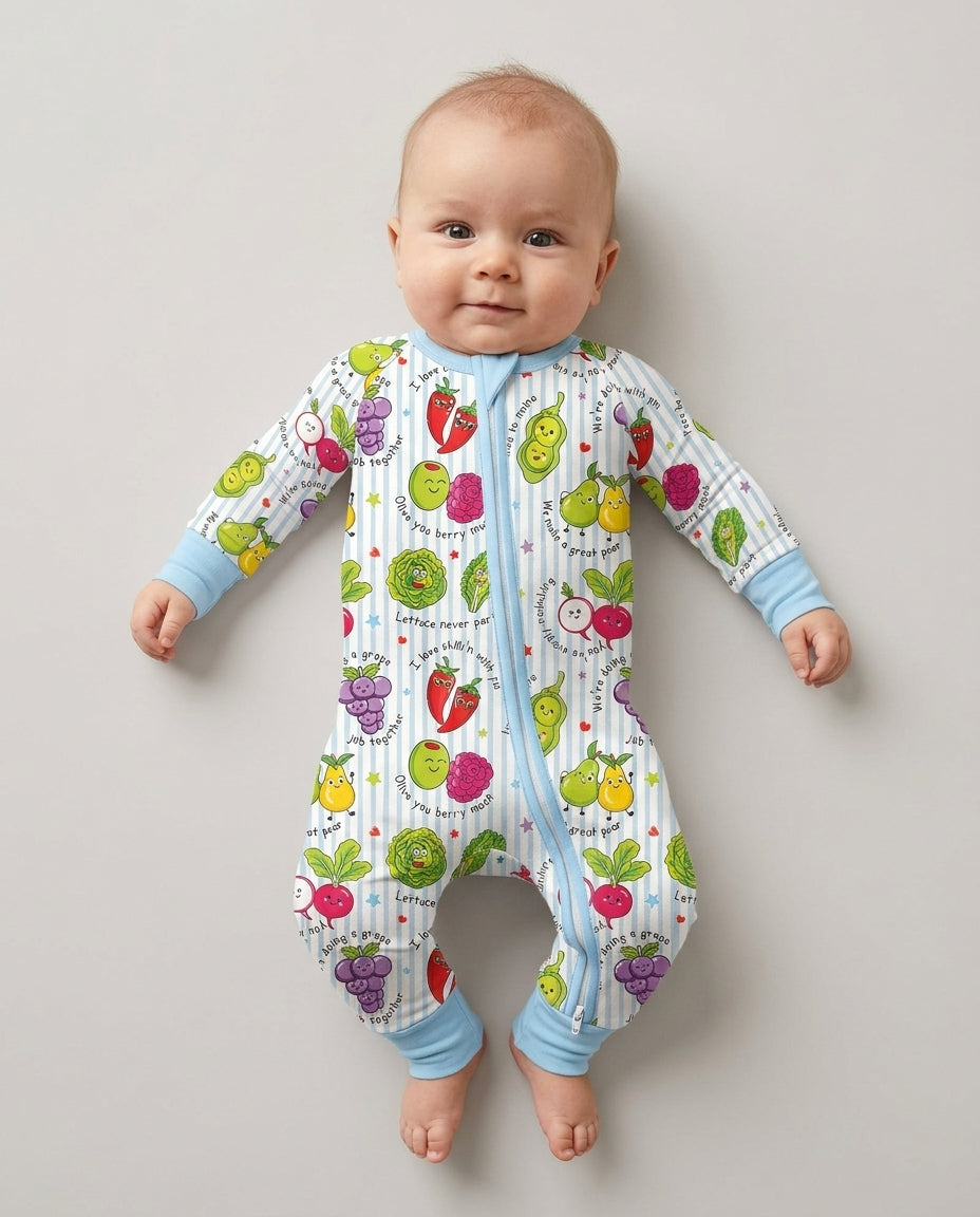 Fruits And Vegetables Love Puns Bamboo Convertible Zippy