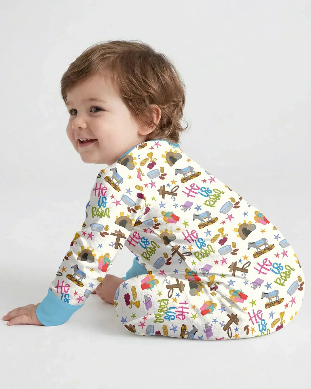 Bible Story Easter Family Matching Bamboo Convertible Zippy