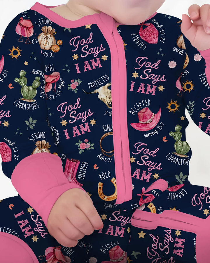 God Says I Am Western Faith Bamboo Convertible Zippy