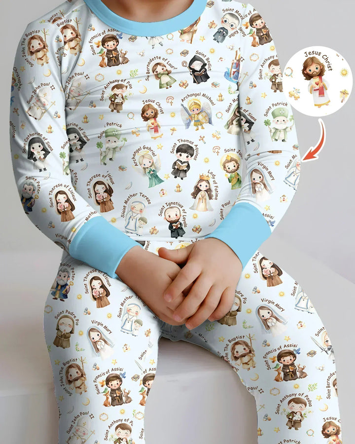 Little Saints Bamboo Two Piece Long Sleeve Pajama Set