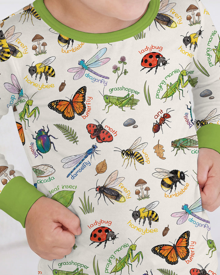 Template Bamboo Two Piece Long Sleeve Pyjamas Set