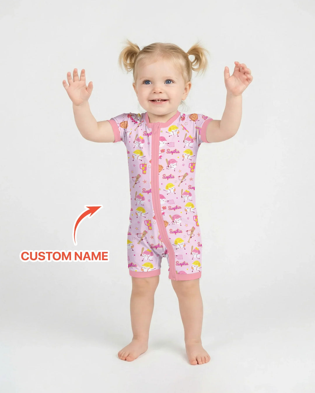 Baseball Mama and Mini Matching Bamboo Shorty Zippy