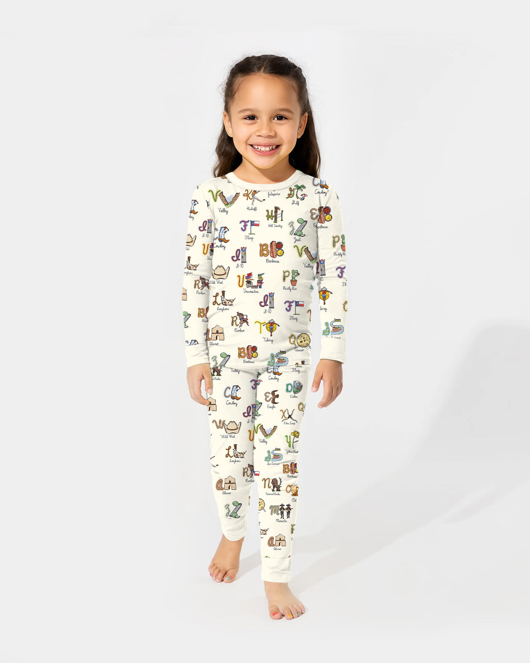 Template Bamboo Two Piece Long Sleeve Pyjamas Set
