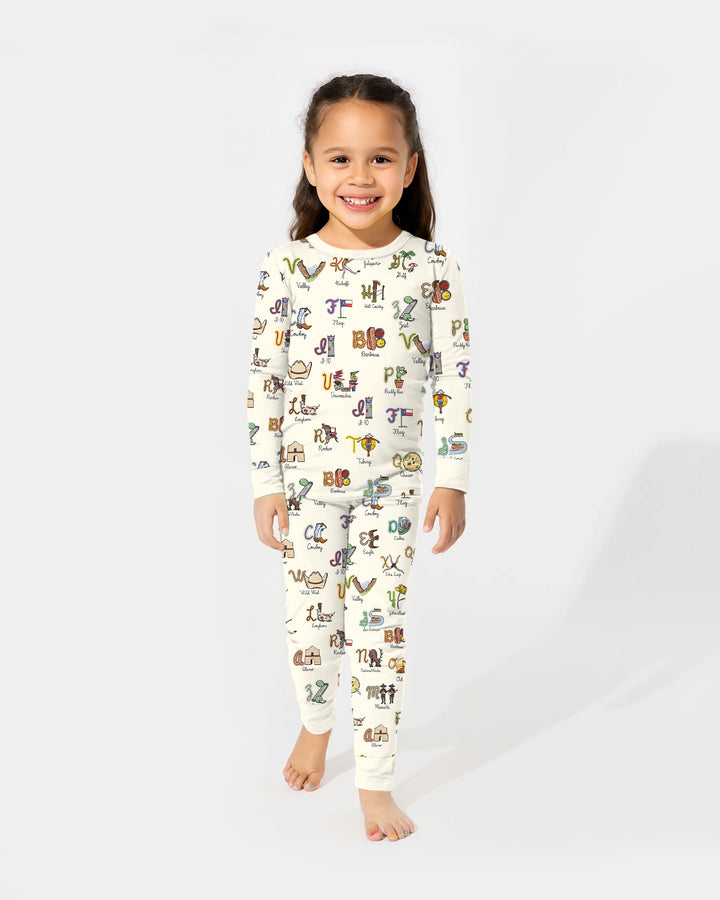 Template Bamboo Two Piece Long Sleeve Pyjamas Set