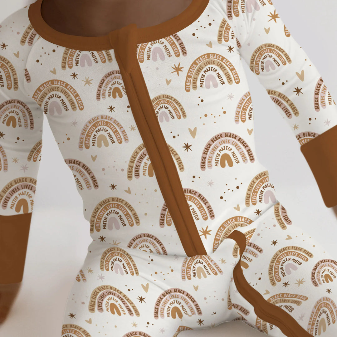 Back Lives Matter Rainbow Bamboo Convertible Zippy