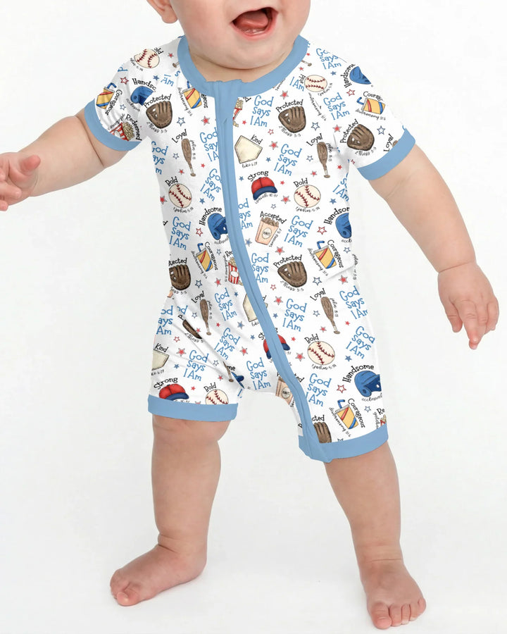 Christian Baseball Bamboo Shorty Zippy