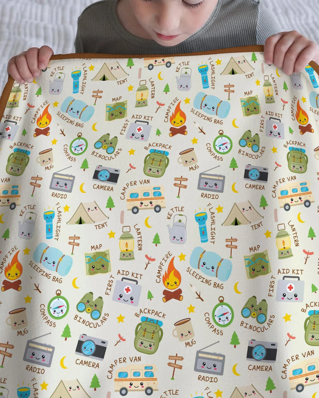 Little Camp Adventure Family Matching Blanket