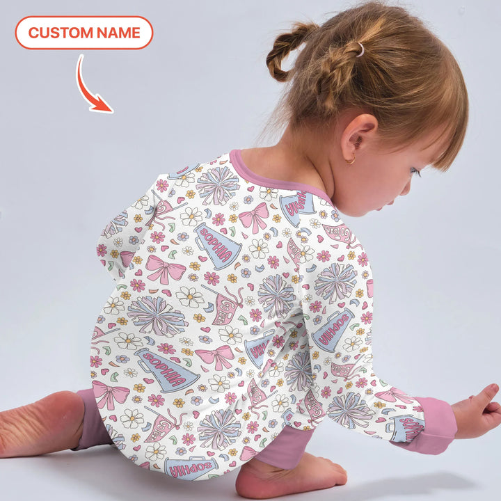 Custom Name Pastel Cheerleader Bamboo Convertible Zippy