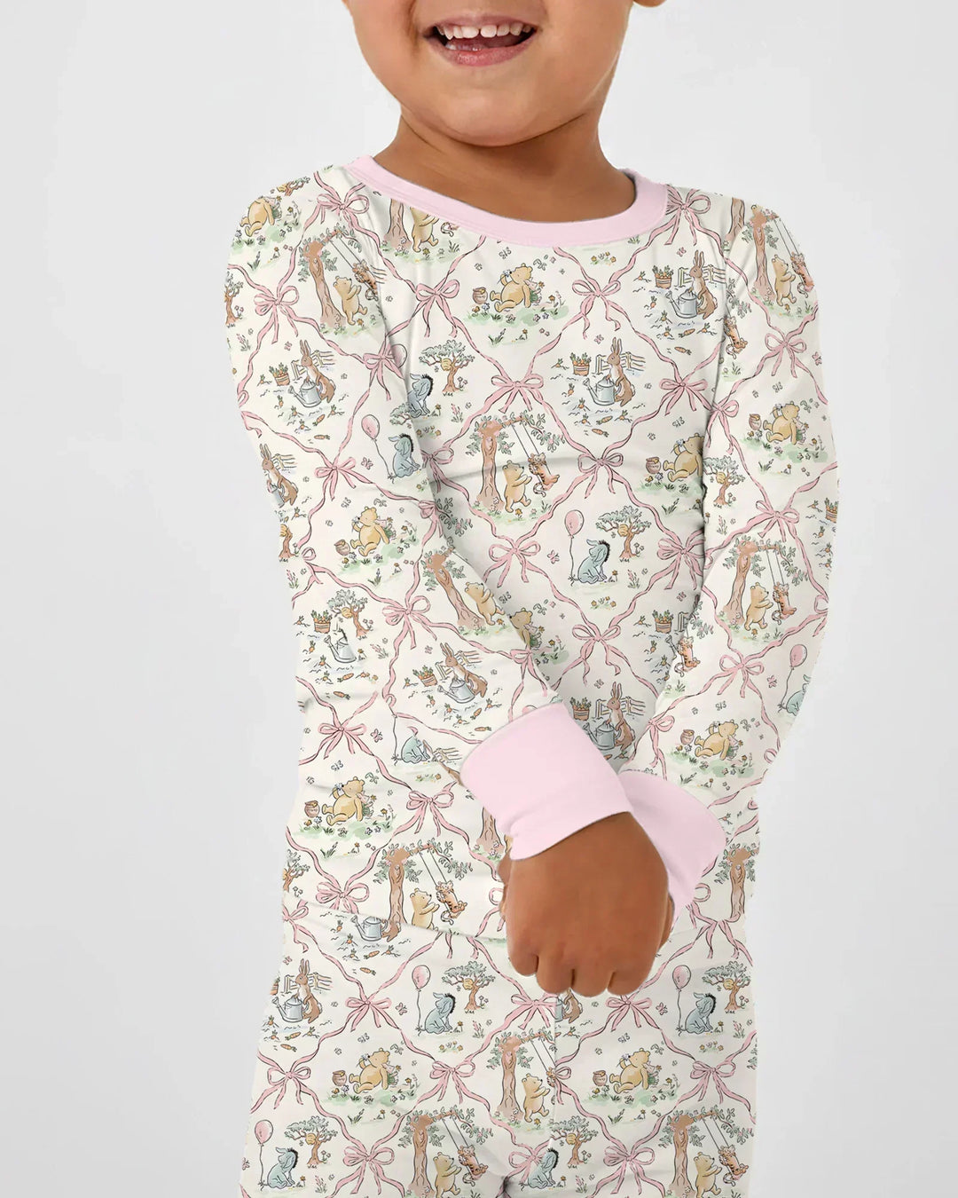 Spring Meadow Friends Bamboo Two Piece Long Sleeve Pajama Set