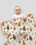 Retro Trick Or Treat Bamboo Blanket