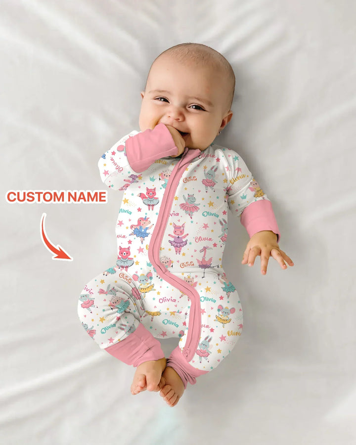 Fairy Friends Ballet Custom Name Bamboo Convertible Zippy