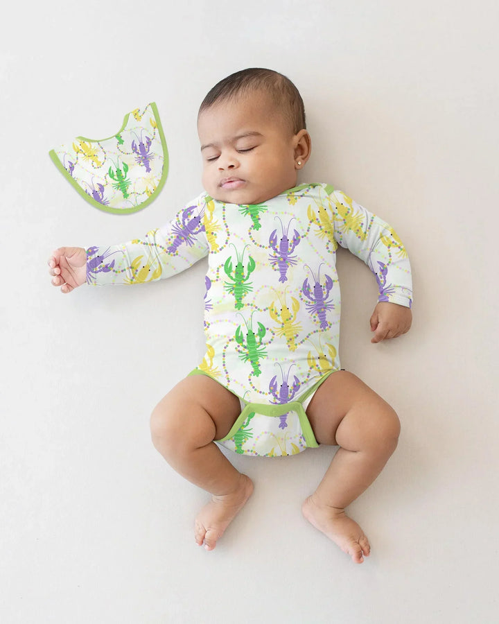 Mardi Gras Crawfish Family Matching Bamboo Bodysuit