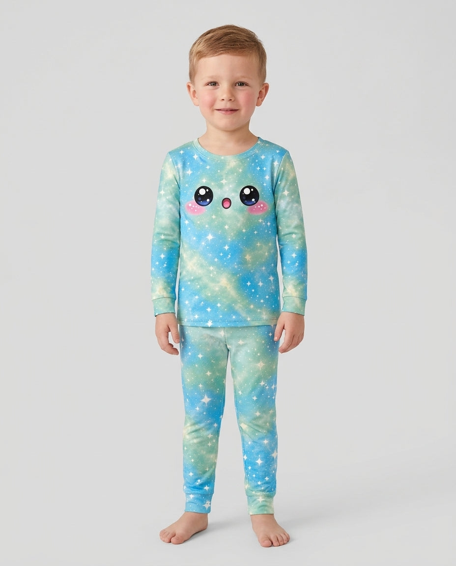 Matching Squishy Dumplings Costume Bamboo Two Piece Long Sleeve Pajama Set