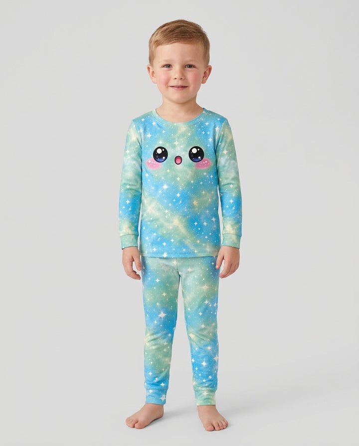 Matching Squishy Dumplings Costume Bamboo Two Piece Long Sleeve Pajama Set