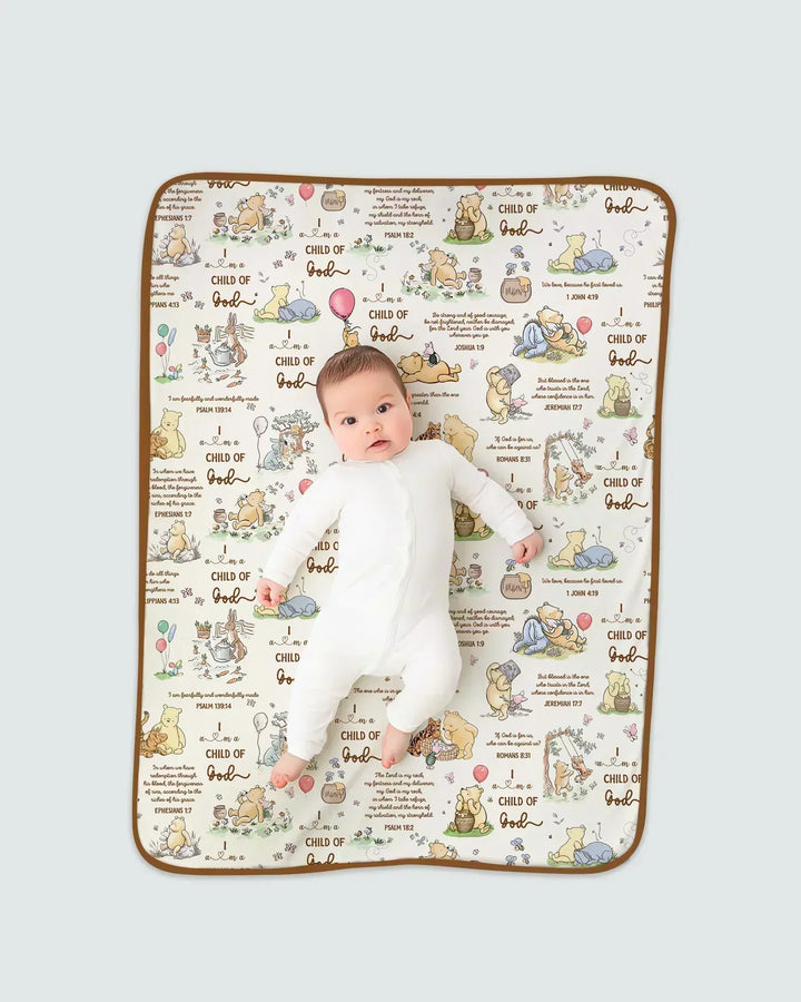 Child of God Whimsy Woodland Bamboo Blanket