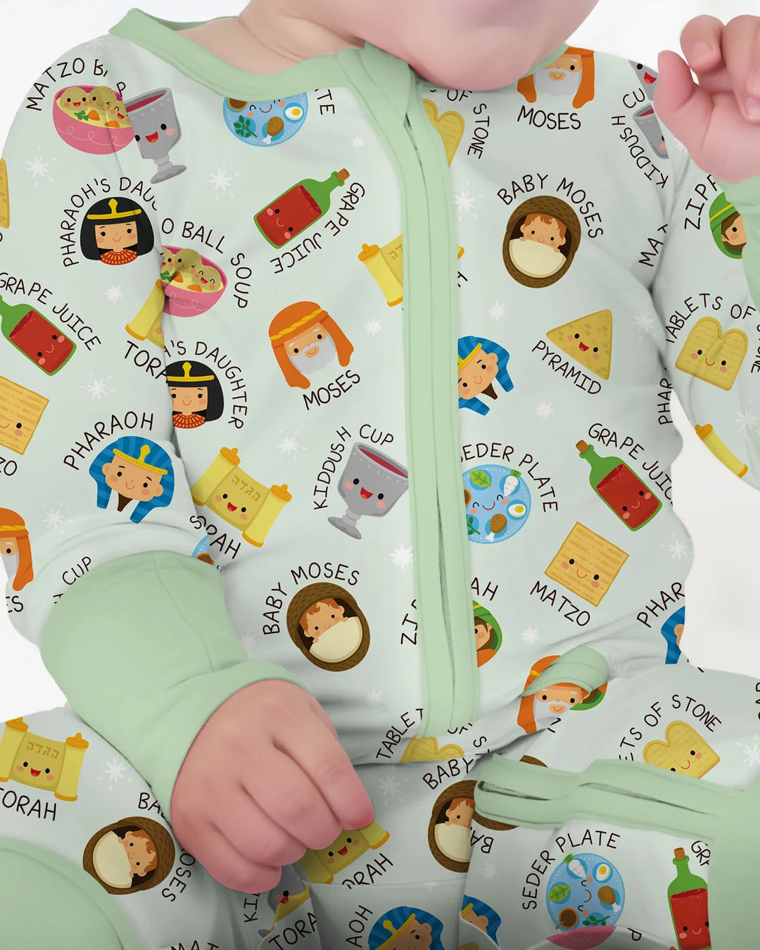 Cute Passover Characters Bamboo Convertible Zippy