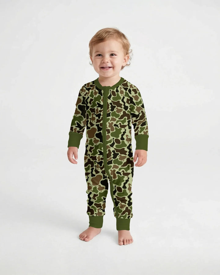 Mallard Duck Hunting Camouflage Bamboo Convertible Zippy