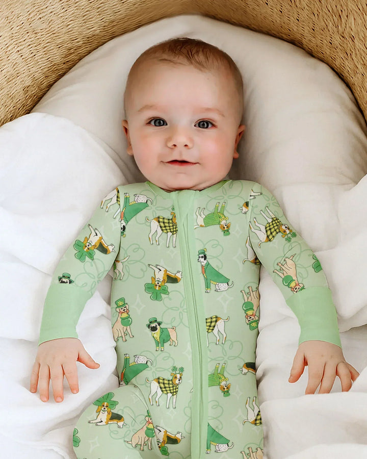 St. Patrick's Day Puppies Bamboo Convertible Zippy