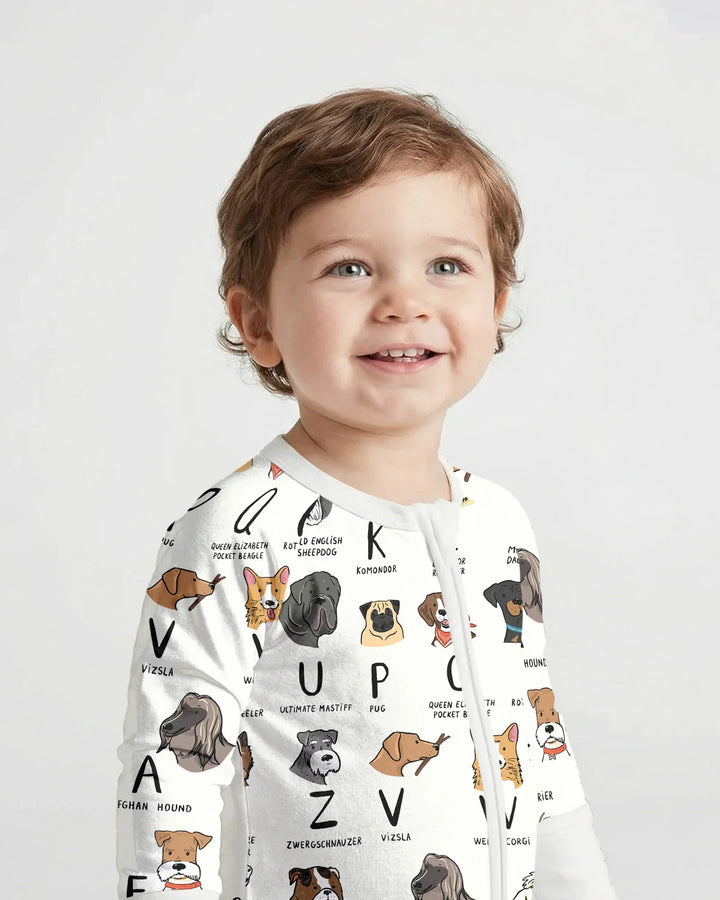Funny Dogs Alphabet Bamboo Convertible Zippy