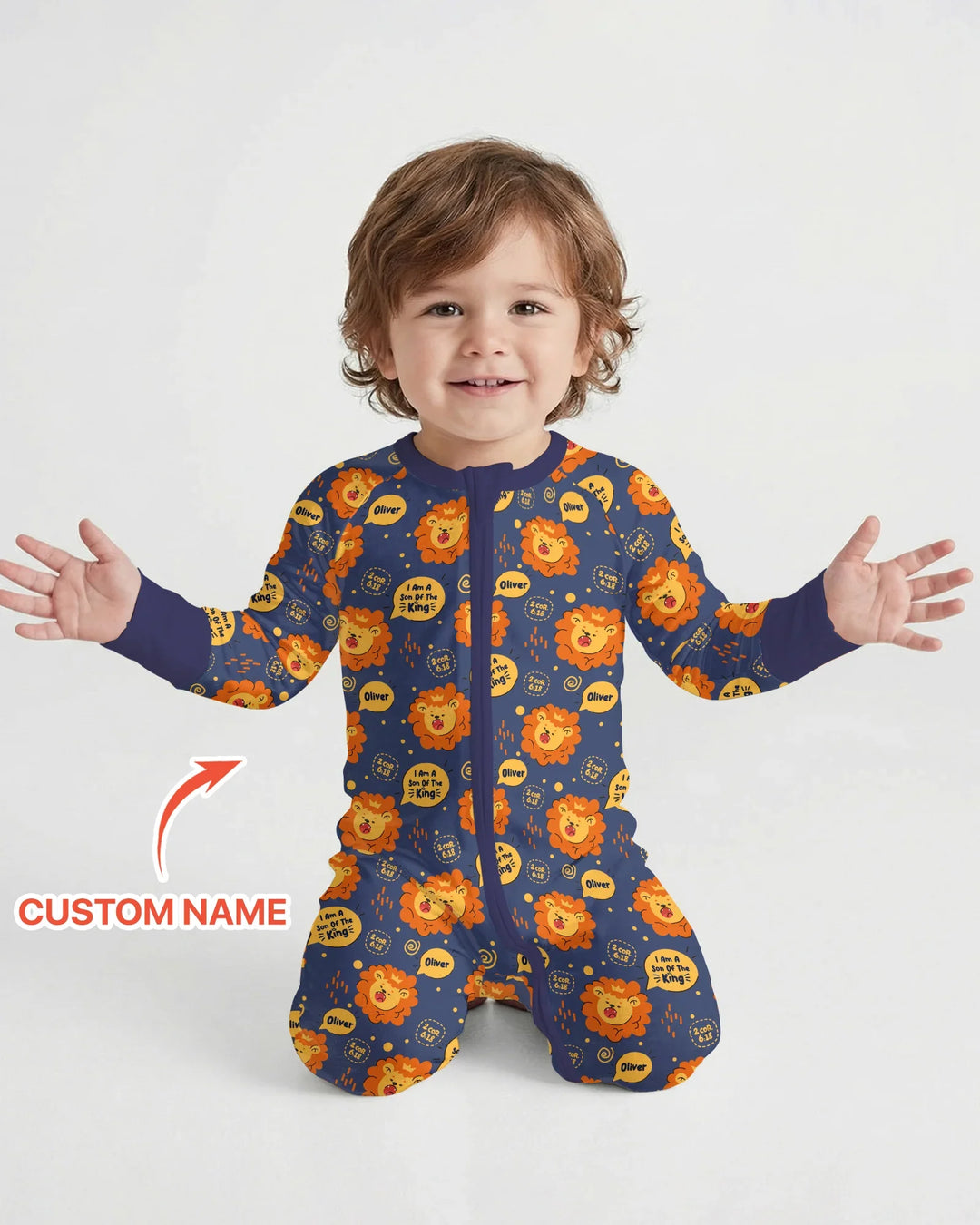 I Am A Son Of The King Custom Name Convertible Zippy