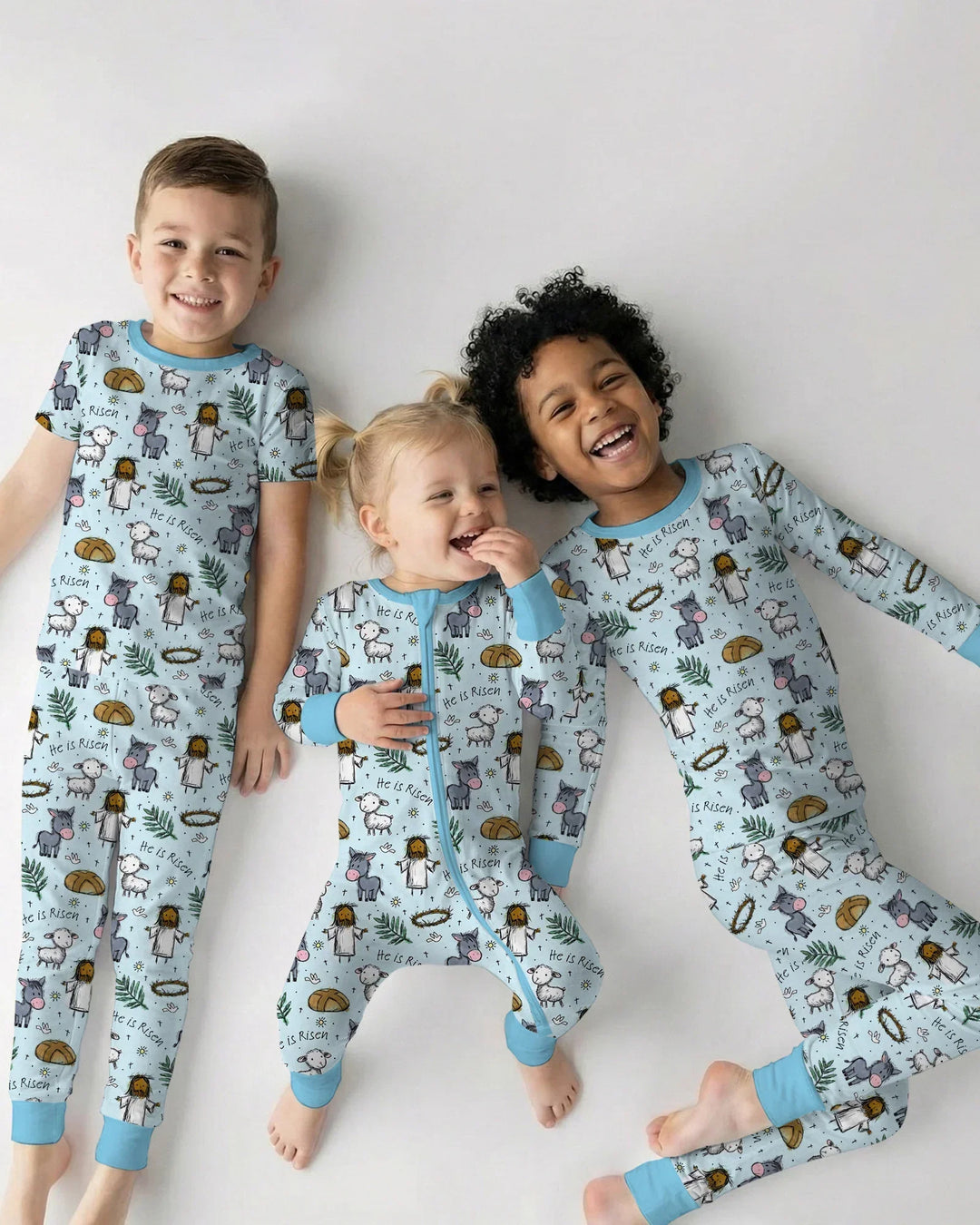He Is Risen Easter Family Matching Bamboo Convertible Zippy