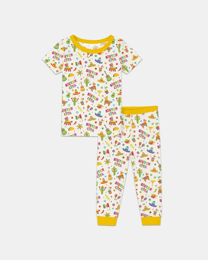 Cinco de Mayo Family Matching Bamboo Two Piece Short Sleeve Pajama Set