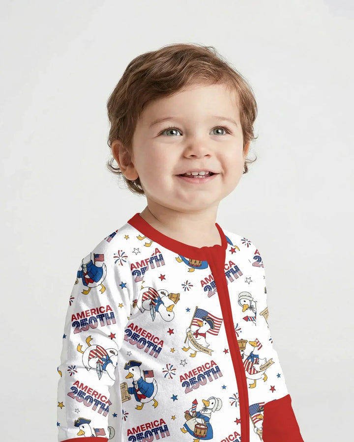 Patriotic Goose Celebrating 250 Years Bamboo Convertible Zippy