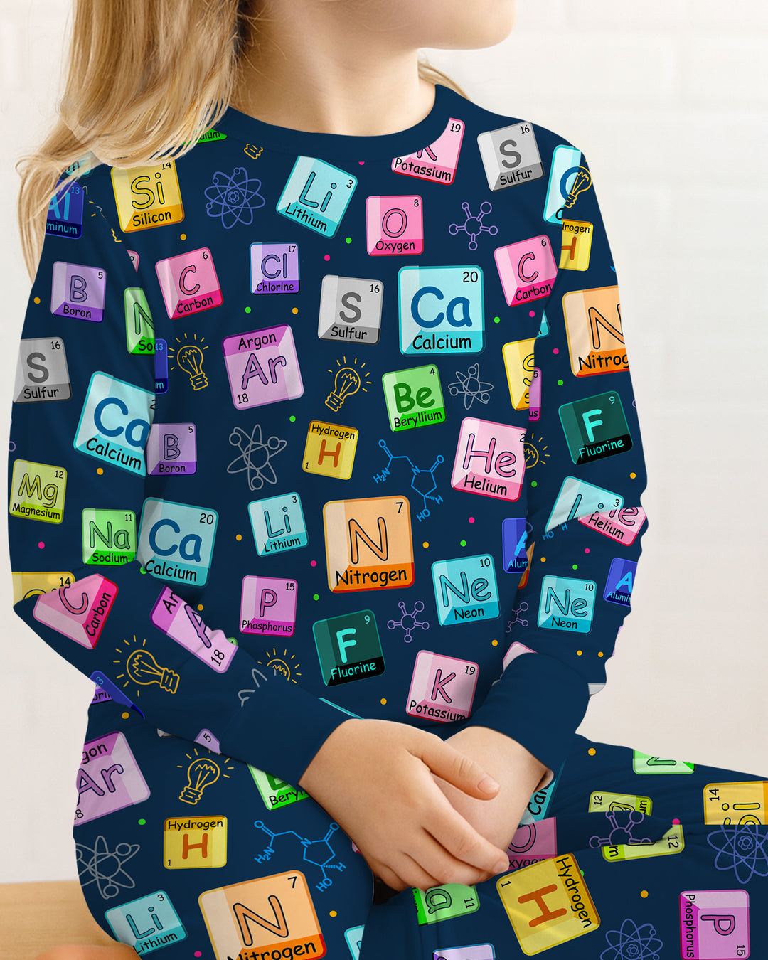 Science Elements Bamboo Two Piece Long Sleeve Pajama Set
