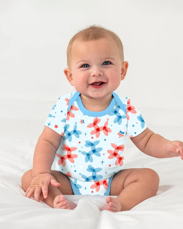 American Balloon Dog Party Bamboo Bodysuit