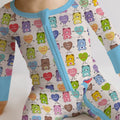 Rainbow Bears Affirmation Bamboo Convertible Zippy
