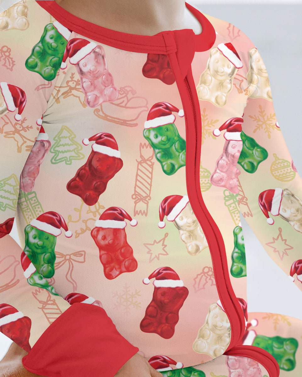 Gummy Bear Santa Christmas Bamboo Convertible Zippy