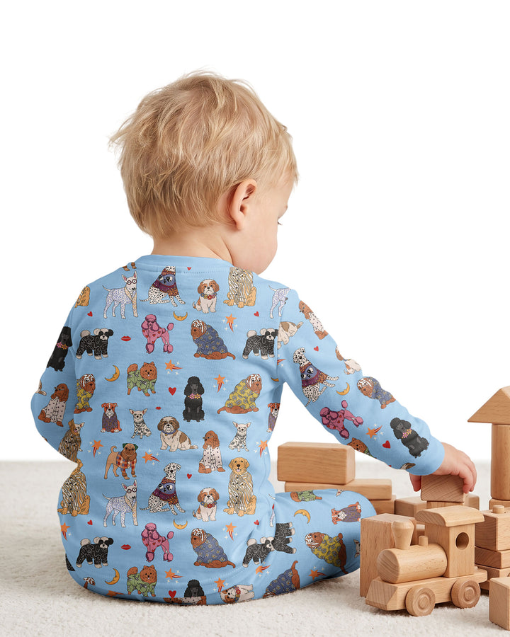 Paws In Pajamas Bamboo Two Piece Long Sleeve Pajama Set