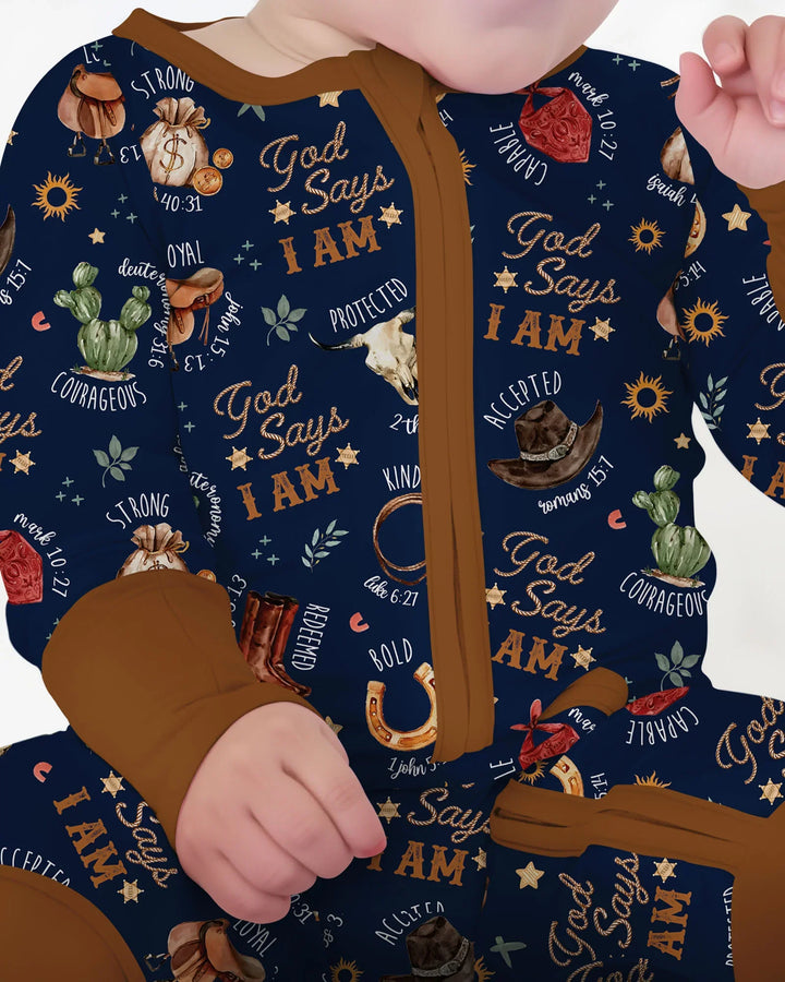 God Says I Am Western Faith Bamboo Convertible Zippy