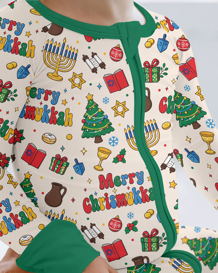 Merry Chrismukkah Bamboo Convertible Zippy