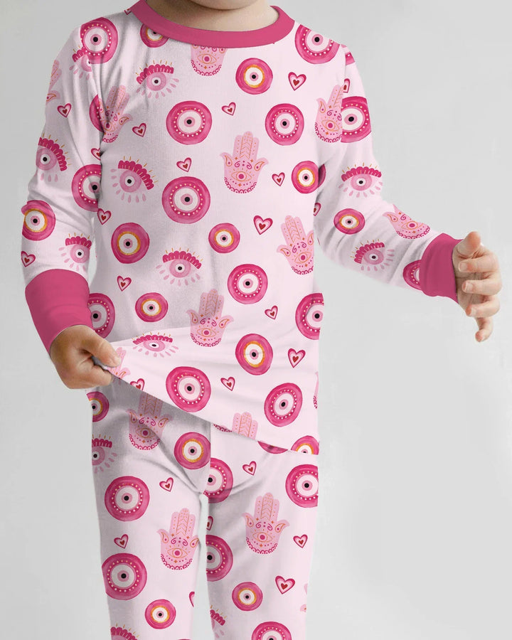 Mini Mystic Family Matching Bamboo Two Piece Long Sleeve Pajama Set