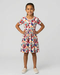 Pomegranate Blessings Night Family Matching Bamboo Twirl Dress
