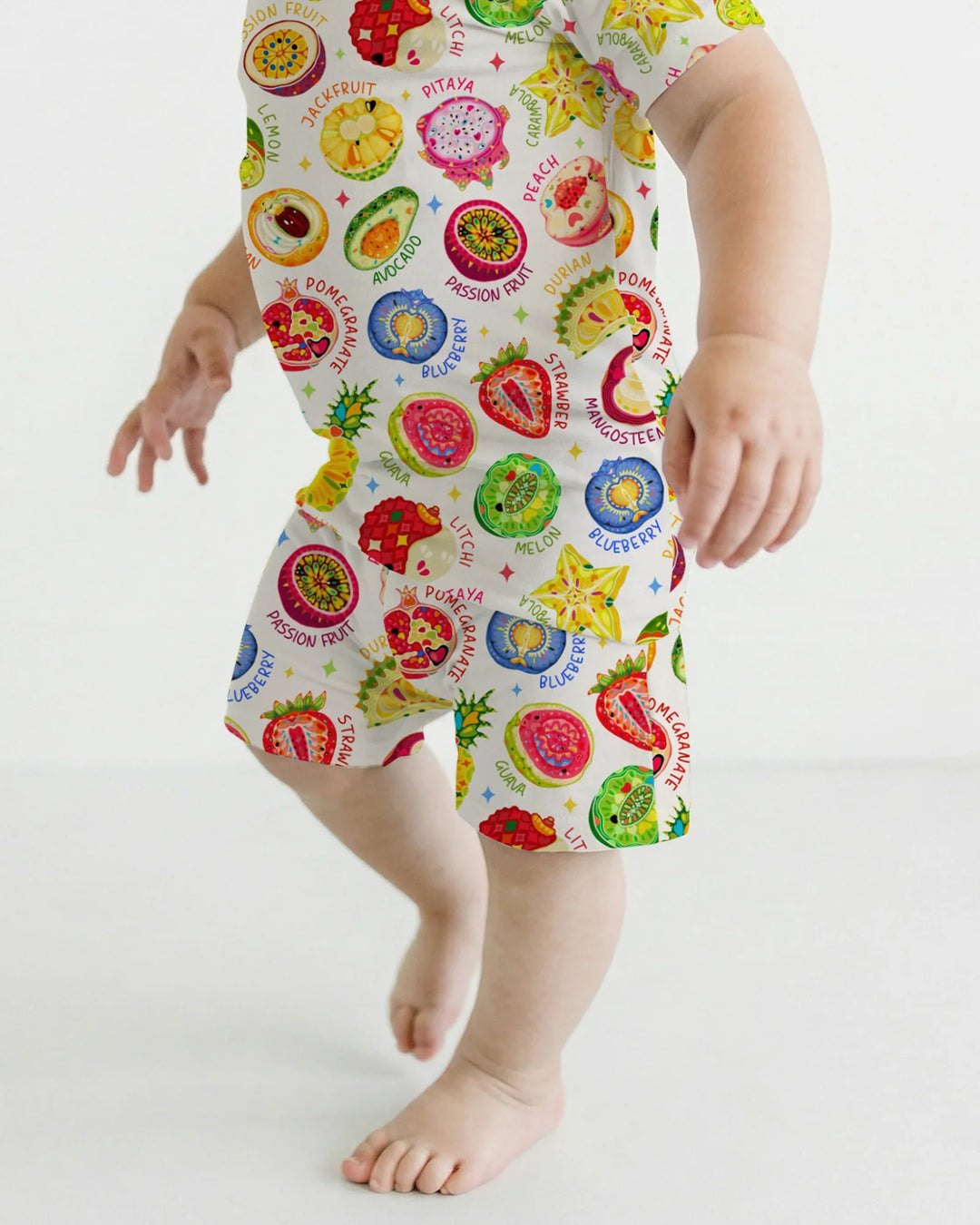 Juicy World Bamboo Two Piece Short Sleeve Shorts Pajama Set