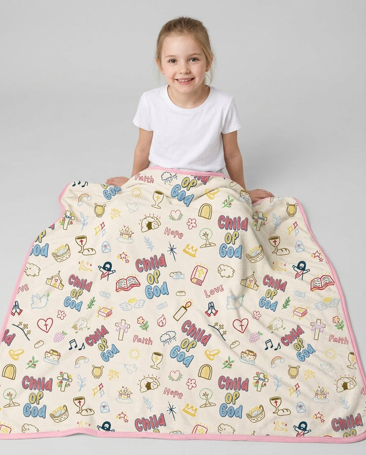 A Child Of God Family Matching Bamboo Blanket