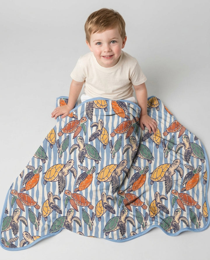 Turtle Bay Family Matching Bamboo Blanket