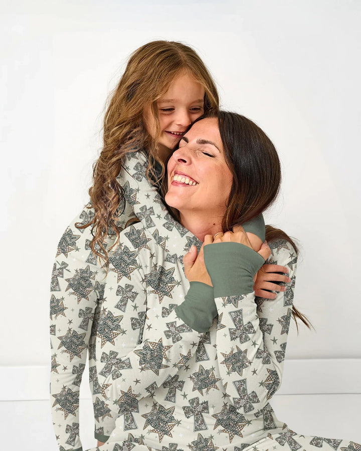 Camo God is Good Family Matching Bamboo Women Pajama Set