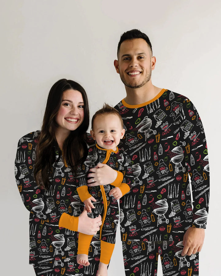 Backyard BBQ Party Family Matching Bamboo Women Pajama Set