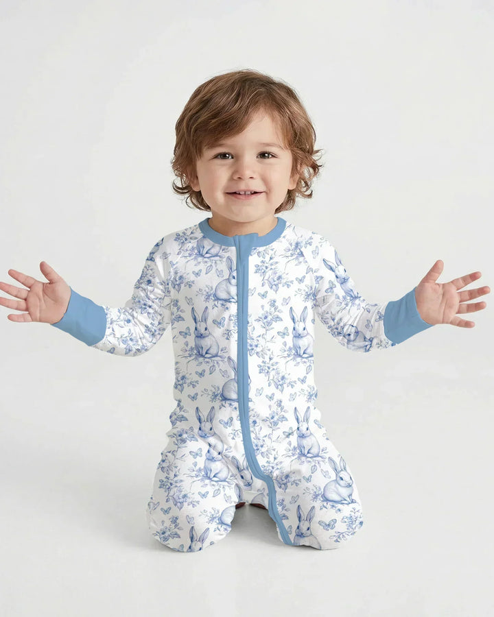 Easter Chinoiserie Toile de Jouy Bamboo Convertible Zippy