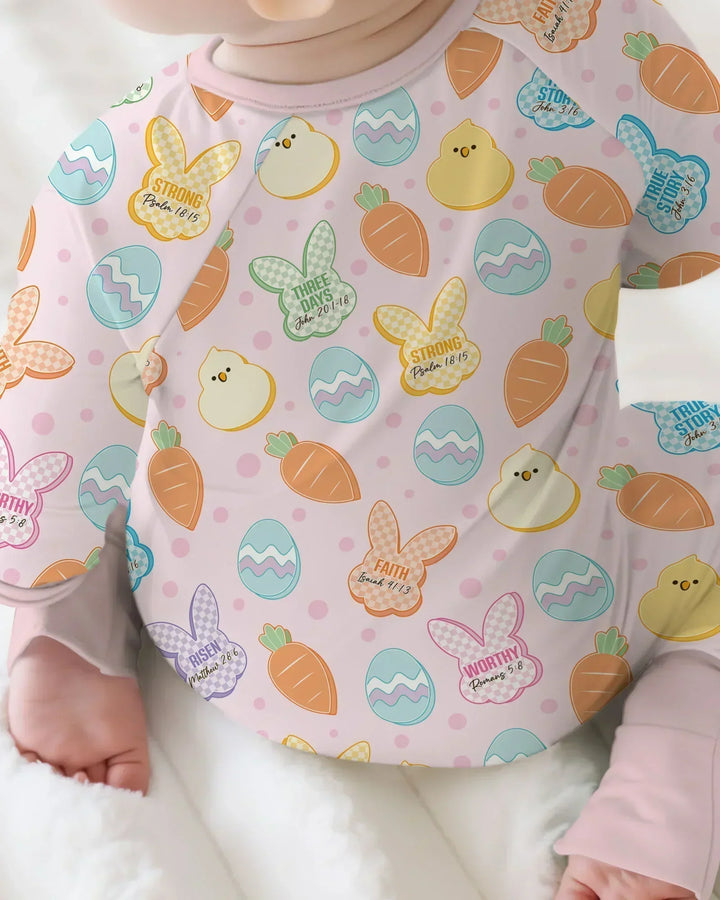 Easter Christian Bunny Bamboo Convertible Zippy