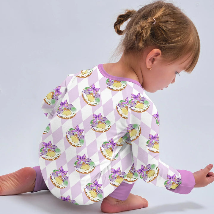 Mardi Gras Donut Bamboo Convertible Zippy