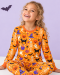 Classic Halloween Icons Bamboo Two Piece Long Sleeve Pajama Set