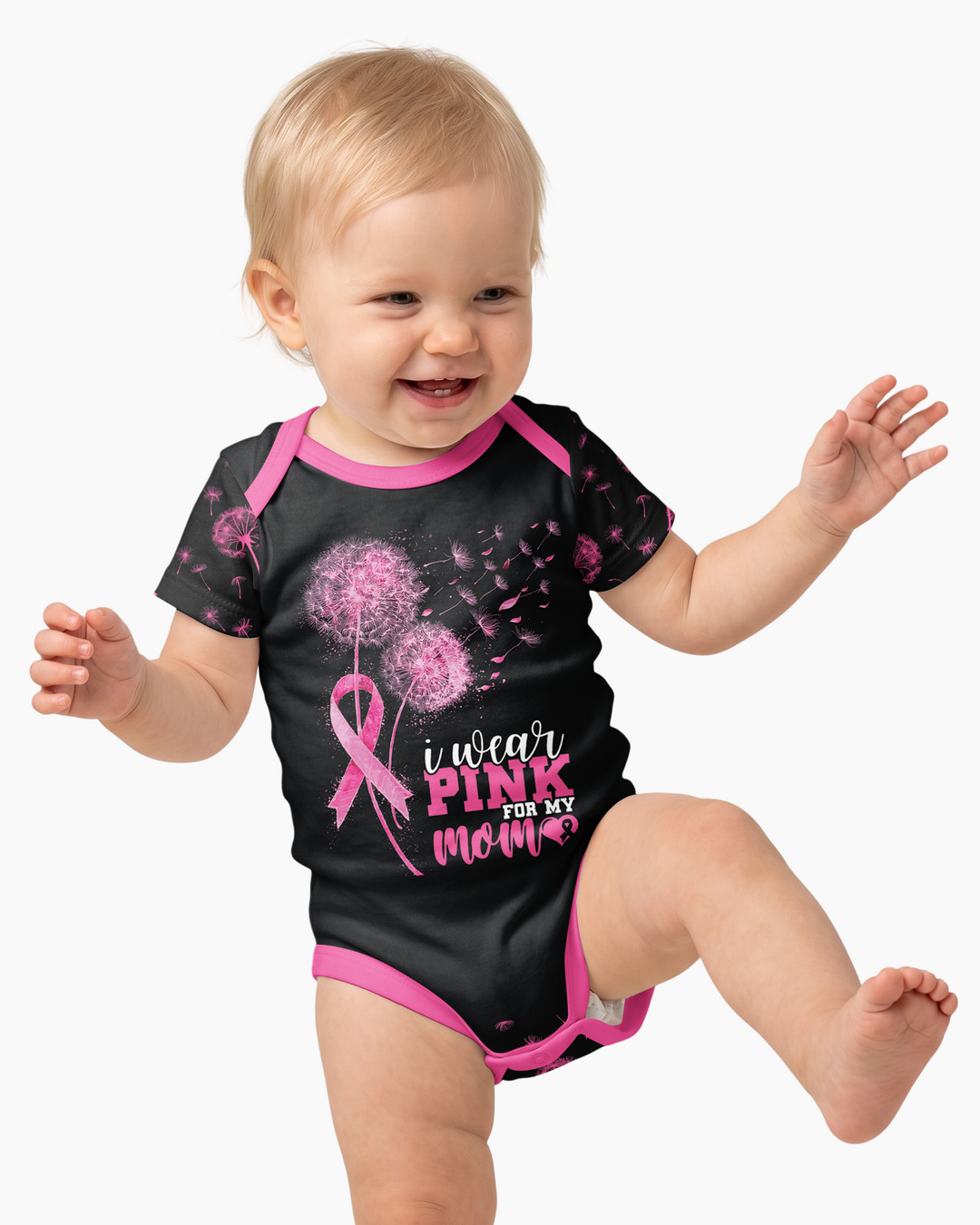 Dandelion Pink For Mom Bamboo Bodysuit
