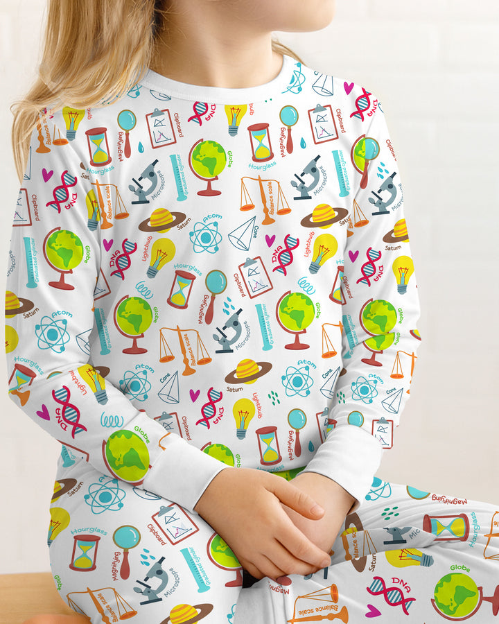 Template Bamboo Two Piece Long Sleeve Pyjamas Set